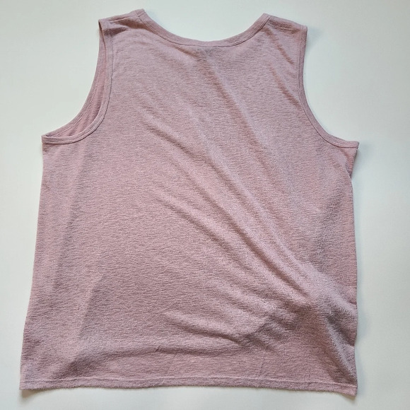 Bobeau NWT Pink Side Tie Rayon Plus Knit Top Barbiecore Pink 4X - Picture 4 of 7